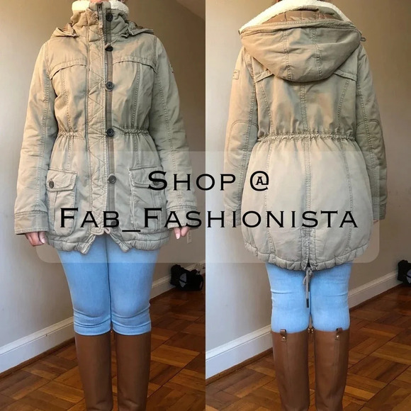 Abercrombie & Fitch Sherpa fleece Parka - Picture 9 of 9